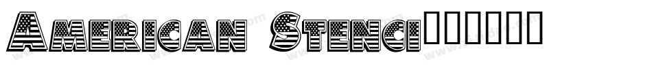 American Stenci字体转换